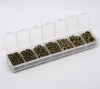 Picture of Iron Based Alloy Jump Rings Findings Antique Bronze Round Open 4mm-9mm Dia., 1 Box ( 1510 PCs/Box)